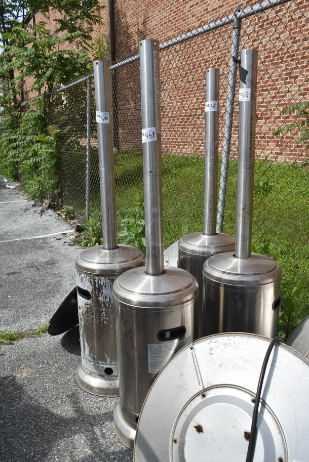 Seasonal Trends HSS-A-SS Metal Propane Gas Powered Outdoor Patio Heater. Top Piece is Not Attached. 41,000 BTU.  - Image 1 of 3