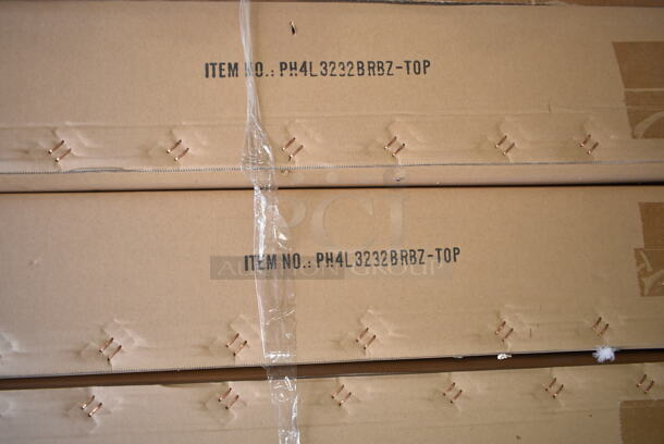 PALLET LOT of 12 BRAND NEW IN BOX! BFM Seating Items PH4L3232BRBZ-TOP Outdoor Patio Tabletops. Goes GREAT w/ Lots 113 and 115! 12 Times Your Bid! - Image 4 of 8