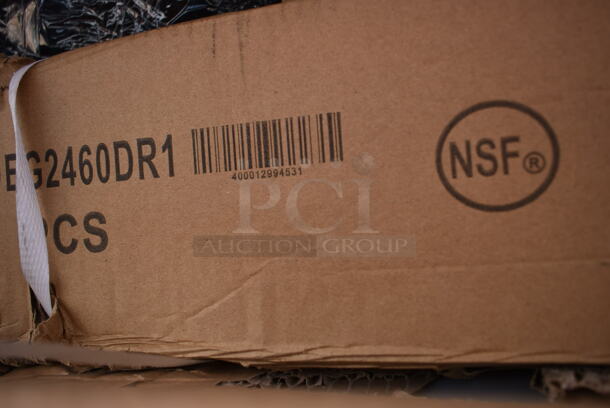 Box of 2 BRAND NEW SCRATCH AND DENT! Regency 460EG2460DR1 24" x 60" Green Epoxy Wire Drying Rack Shelf - 1 1/4" Slots - Image 3 of 3