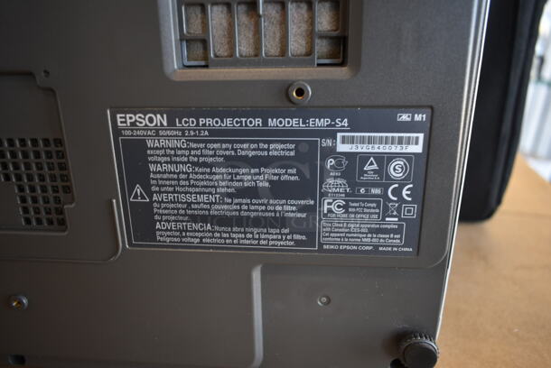 Epson EMP-S4 Projector in Bag. 100-240 Volts, 1 Phase.  - Image 7 of 9