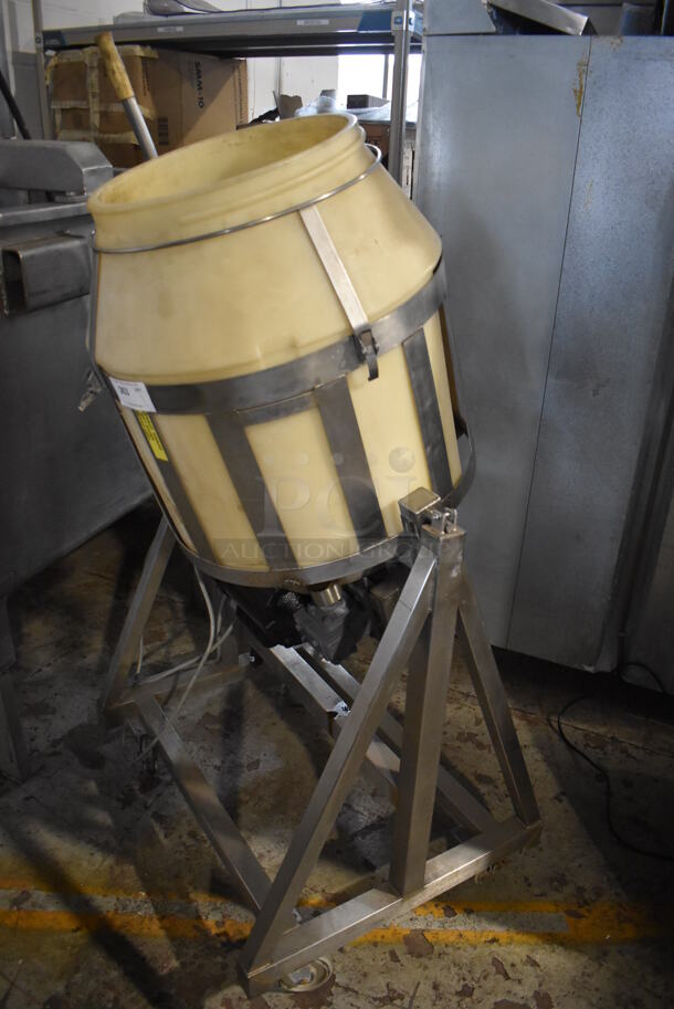 Stainless Steel Commercial Floor Style Chicken Breader on Commercial Casters. 115/230 Volts, 1 Phase. - Image 3 of 7