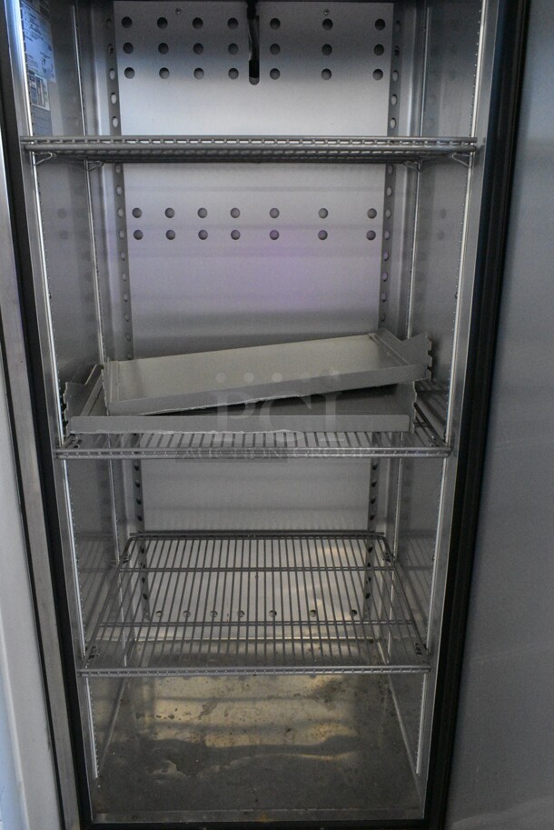 2021 True T-19F-HC Stainless Steel Commercial Single Door Reach In Freezer w/ Poly Coated Racks on Commercial Casters. 115 Volts, 1 Phase. Tested and Working! - Image 4 of 6