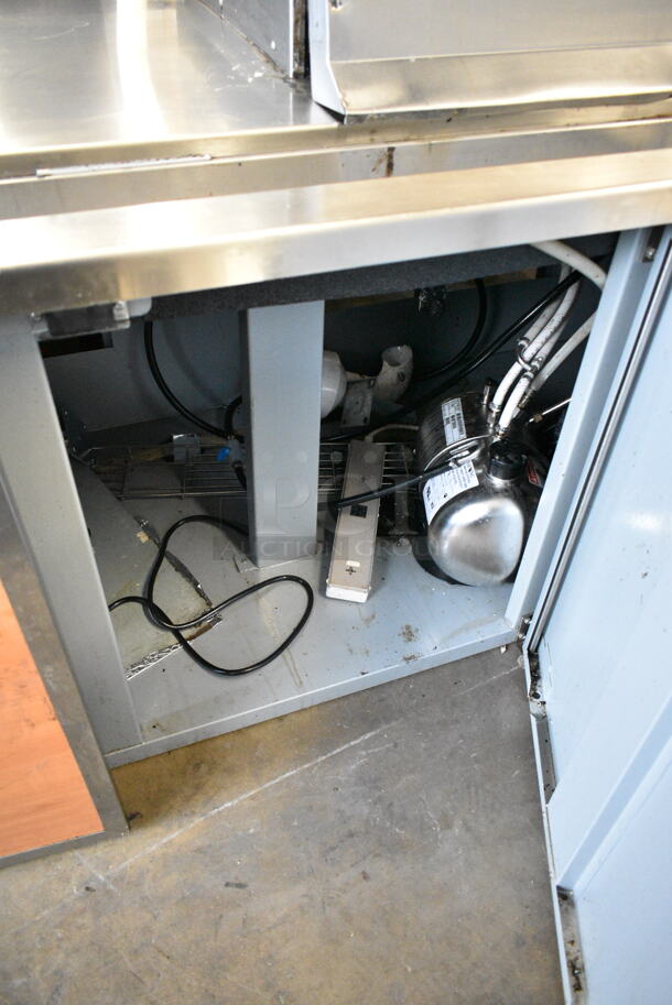 Manitowoc SD0452A Stainless Steel Commercial Ice Head on Cornelius Stainless Steel Commercial 8 Flavor Carbonated Beverage Machine and Duke Stainless Steel Commercial Soda Station. 115 Volts, 1 Phase.  - Image 3 of 8