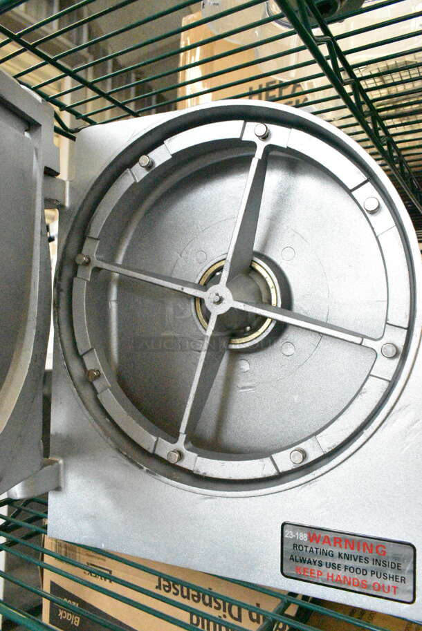 BRAND NEW SCRATCH AND DENT! Metal Commercial Pelican Head Mixer Attachment w/ Blade Frame. No Blade.  - Image 7 of 9