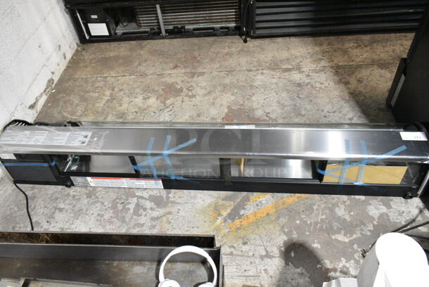 BRAND NEW SCRATCH AND DENT! Hoshizaki HNC-210BA-R-SLH Metal Commercial Countertop Sushi Display Case Merchandiser. See Pictures for Broken Glass. 115 Volts, 1 Phase. Tested and Working! - Image 3 of 5