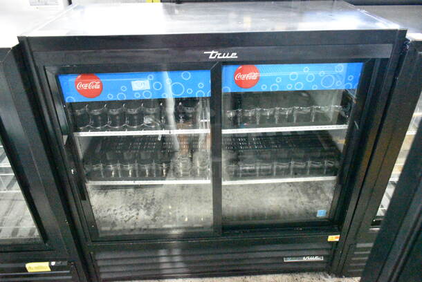 2019 True GDM-41SL-48-HC-LD Metal Commercial 2  Door Reach In Cooler Merchandiser w/ Poly Coated Racks. 115 Volts, 1 Phase. Tested and Working! - Image 1 of 4