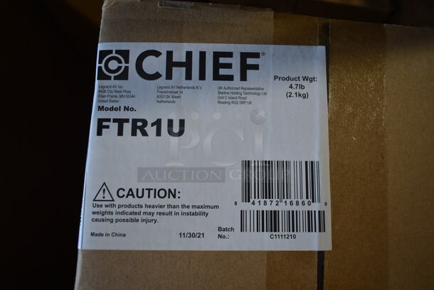 3 Boxes of 10 BRAND NEW IN BOX! Chief FTR1U Metal Small Flat Panel Tilt Wall Mount for 10-32 Inch Displays. 3 Times Your Bid! - Image 5 of 6