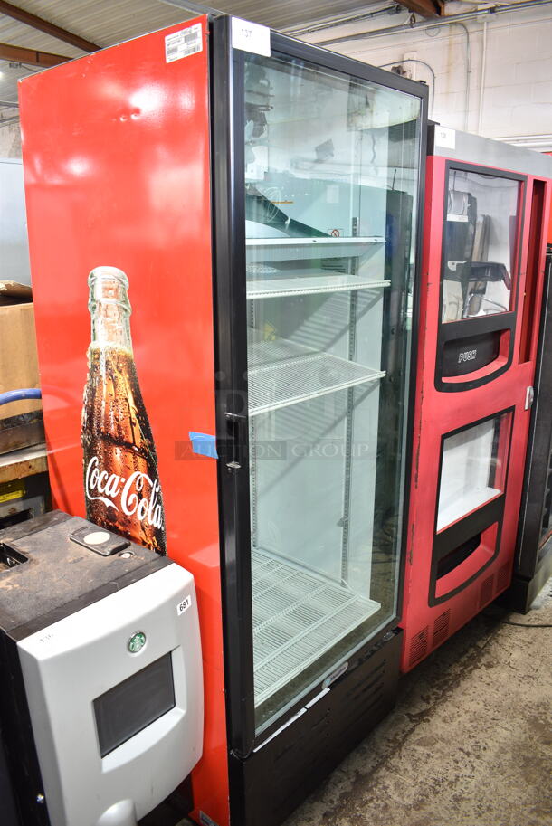 Metalfrio NG26CHC Metal Commercial Single Door Reach In Cooler Merchandiser. 115 Volts, 1 Phase. Tested and Working! - Image 1 of 5