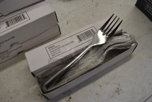 48 BRAND NEW IN BOX! Winco 0002-06 Stainless Steel Windsor Salad Fork. 6.25". 48 Times Your Bid! - Image 3 of 4