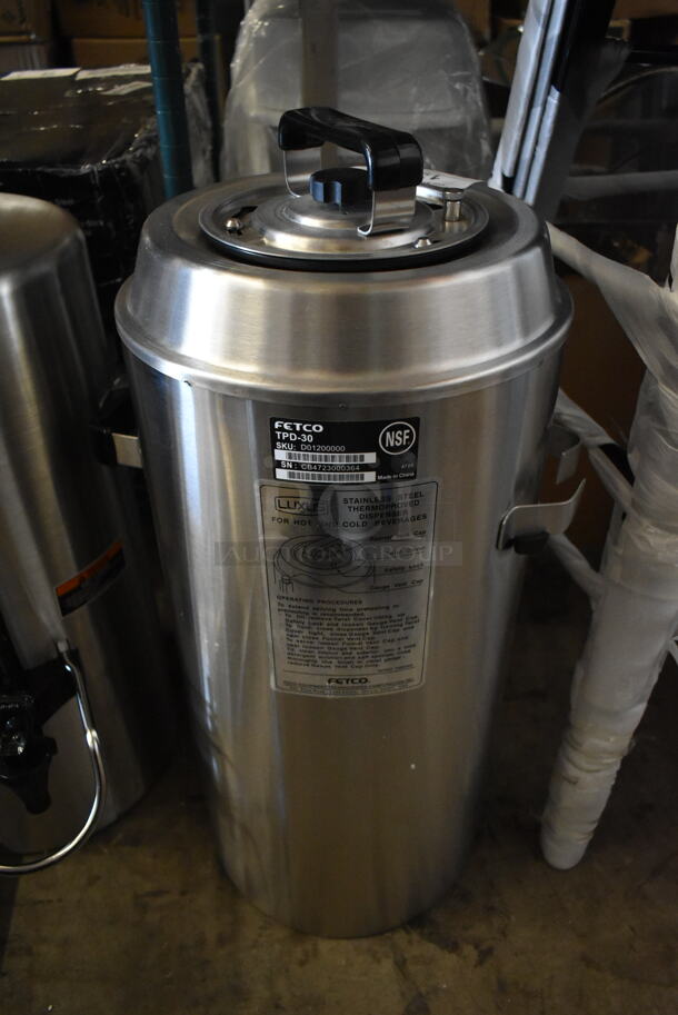 BRAND NEW SCRATCH AND DENT! Fetco TPD-30 Luxus Stainless Steel 3 Gallon Coffee Dispenser - Image 5 of 7
