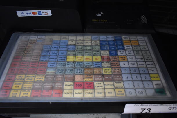 ALL ONE MONEY! Lot of Metal Cash Register w/ Insert and Menu Keyboard. - Image 5 of 8