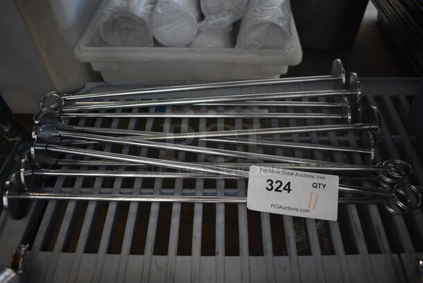 11 Metal Countertop Table Number Holders. 2x2x17.5. 11 Times Your Bid!