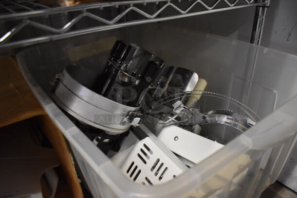 Expert Metal Commercial Floor Style Embroidery Machine on Commercial Casters w/ 2 Tiers Worth of Extra Parts, White 3 Drawer Cabinet of Thread and Pattern Board. Includes 25x34x64 - Image 11 of 12