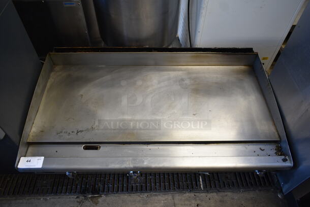 Star Stainless Steel Commercial Countertop Gas Powered Flat Top Griddle.  - Image 2 of 5