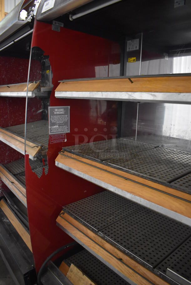 Fri-jado MD40-4 SB Stainless Steel Commercial Floor Style Open Grab N Go Heated Merchandiser w/ Metal Shelves on Commercial Casters. 208 Volts, 1 Phase. 39.5x30.5x79 - Image 3 of 5