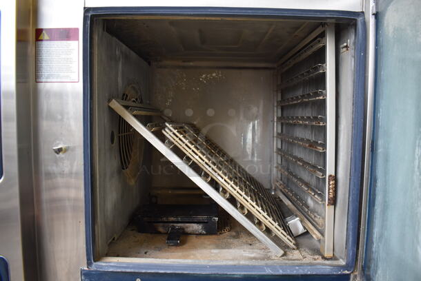 2016 Alto Shaam CTP7-20E Stainless Steel Commercial Electric Powered Combi Convection Oven on Commercial Equipment Stand. 208-240 Volts, 3 Phase. 43.5x40x75 - Image 6 of 8