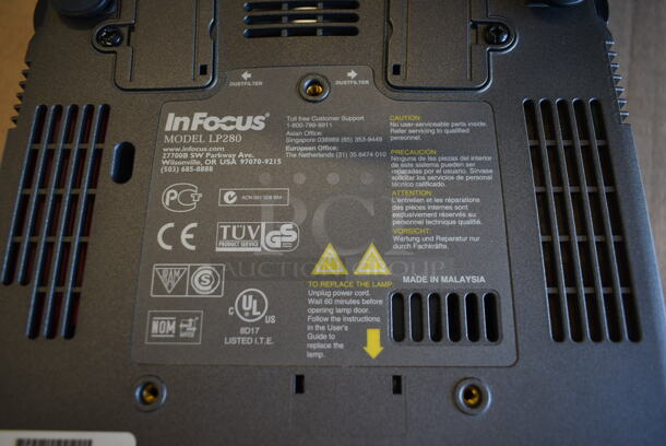 InFocus LP280 Projector in Bag.  - Image 7 of 7