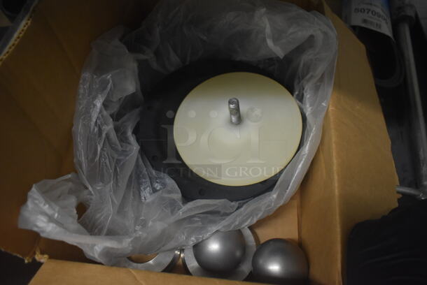 Black and Gray Poly 4 Tier Cart w/ Contents Including Milwaukee Red Hard Case and Metal Tins.  - Image 5 of 7