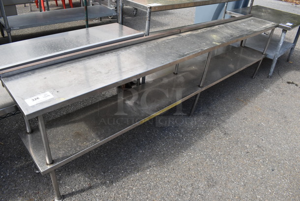 Stainless Steel 2 Tier Shelving Unit. - Image 1 of 2