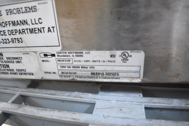Carter Hoffmann MCHF212P Stainless Steel Commercial Countertop Dedicated Holding Bin. 120 Volts, 1 Phase. Tested and Working! - Image 5 of 5