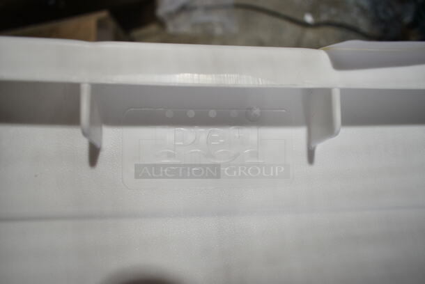 5 BRAND NEW SCRATCH AND DENT! Toter 2000 White Poly Bins. 5 Times Your Bid!  - Image 4 of 4