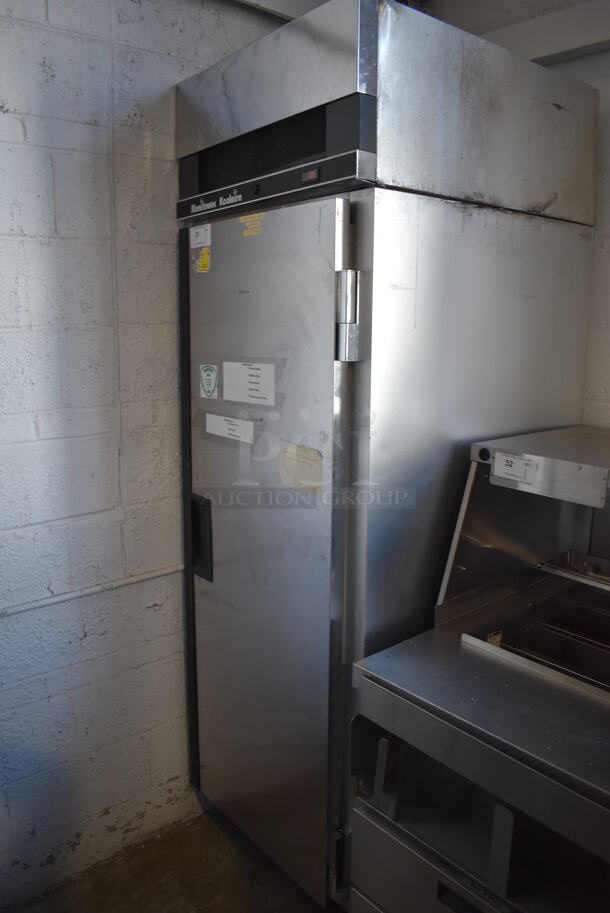 Manitowoc Koolaire KF-1C Stainless Steel Commercial Single Door Reach In Freezer w/ Racks on Commercial Casters. 115 Volts, 1 Phase. 27.5x33x85. Cannot Test - Unit Trips Breaker - Image 2 of 7