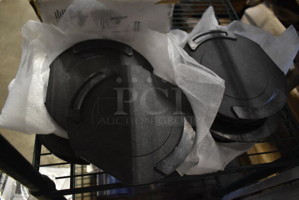 ALL ONE MONEY! Lot of 12 BRAND NEW! Carlisle MDSCDP9 Black Pellet Plate Warming Discs. - Image 2 of 5