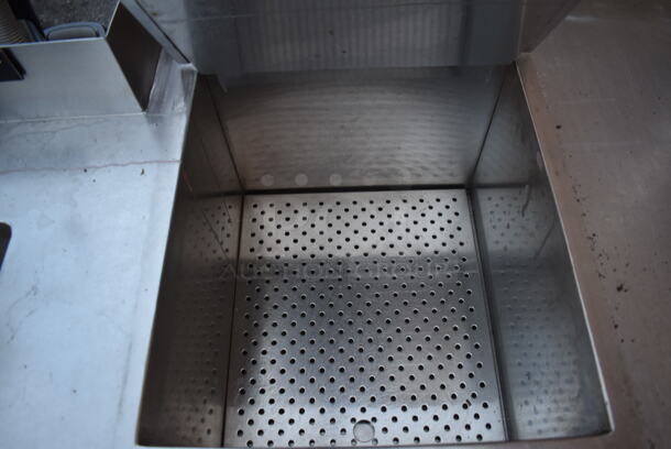 CustomCool Stainless Steel Commercial work Station w/ Sink Basin, Faucet, Handles, Back Splash and 2 Doors. 56x30x40 - Image 6 of 8