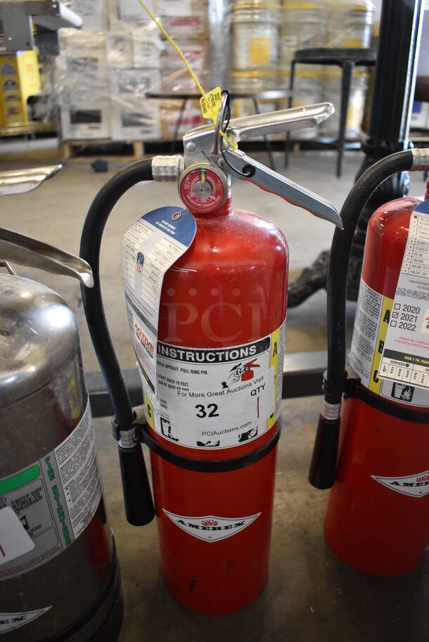 Amerex Dry Chemical Fire Extinguisher. 7x5x20