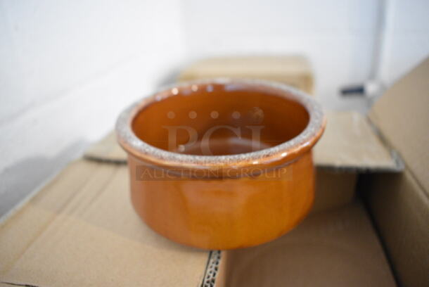 47 BRAND NEW IN BOX! Iti SC-12-B Brown Ceramic Soup Bowls. 4.5x4.5x2.5. 47 Times Your Bid!