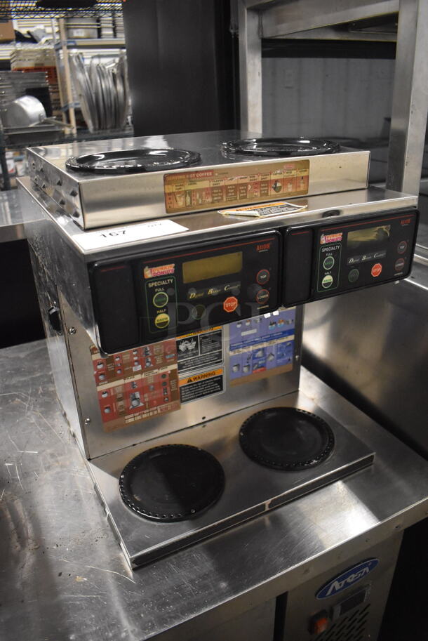 2013 Bunn AXIOM 2/2 TWIN Stainless Steel Commercial Countertop 4 Burner Coffee Machine. 120/208-240 Volts, 1 Phase. 16x18x20 - Image 3 of 6