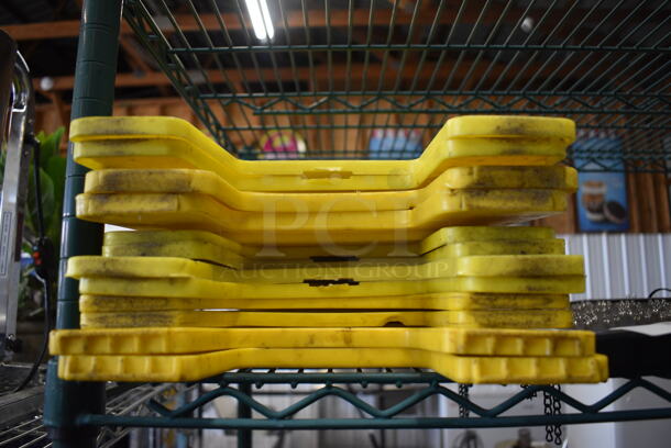 6 Various Yellow Poly Wet Floor Caution Signs. Includes 11x1x24. 6 Times Your Bid! - Image 2 of 3