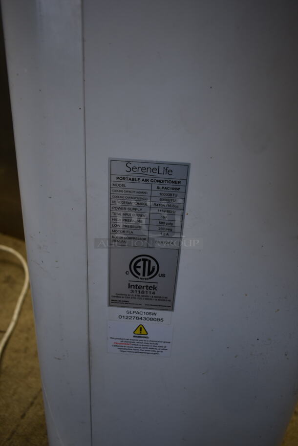 SereneLife SLPAC105W Portable Air Conditioner. 10,000 BTU. 115 Volts, 1 Phase. Tested and Working! - Image 5 of 5