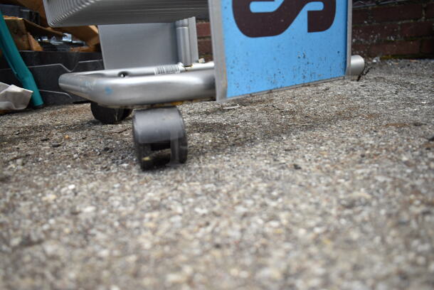 Gray Metal 4 Tier Rack on Casters.  - Image 4 of 5