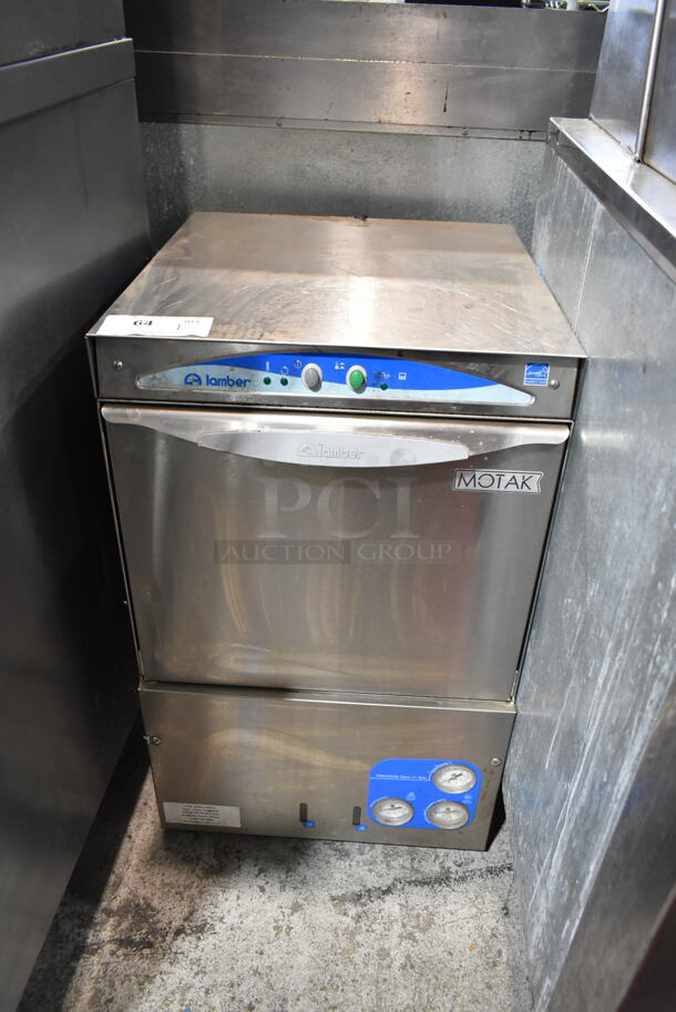 Iamber DSP3 Stainless Steel Commercial Undercounter Dishwasher. 208-240 Volts, 1 Phase. 