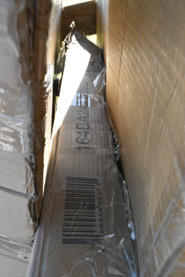 BRAND NEW SCRATCH AND DENT! Lancaster Table & Seating 164BA2424RED Alloy Series 24" x 24" Ruby Red Bar Height Outdoor Table. May Be Missing Pieces.  - Image 3 of 6