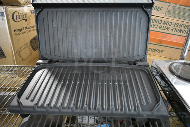 George Foreman GRV160S Metal Countertop Lean Mean Grilling Machine Panini Press. 120 Volts, 1 Phase.  - Image 2 of 3