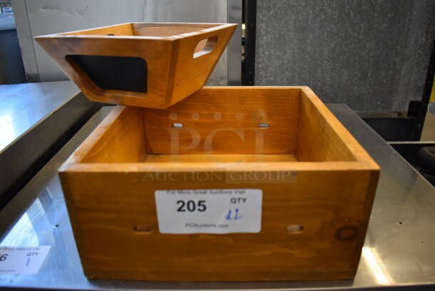 ALL ONE MONEY! Lot of 2 Wooden Boxes. Includes 12x12x6.  - Image 1 of 5