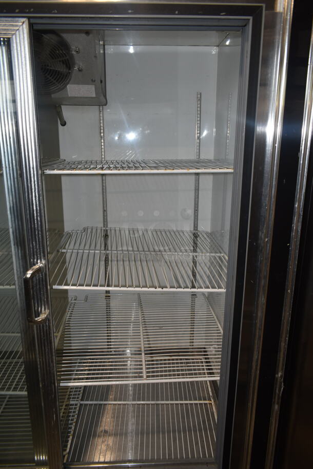 Dial Stainless Steel Commercial 2 Door Reach In Cooler Merchandiser. 115 Volts, 1 Phase. Tested and Powers On But Does Not Get Cold
 - Image 6 of 9