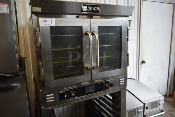Doyon JA4 Stainless Steel Commercial  Oven w/ Lower Pan Rack on Commercial Casters. 120/208 Volts, 3 Phase.  - Image 2 of 6