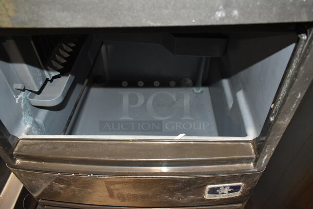 2017 Manitowoc QM30A Stainless Steel Commercial Self Contained Undercounter Ice Machine. Lid Is Stuck In Track. 115 Volts, 1 Phase. - Image 6 of 7