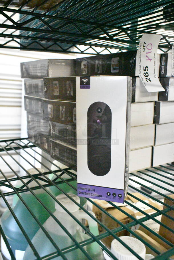 10 BRAND NEW SCRATCH AND DENT! Sunnyjane X0047STBHS Smart Wi-Fi Doorbell Camera. 10 Times Your Bid!  - Image 1 of 3