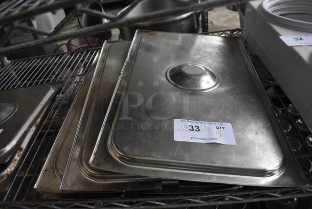 4 Stainless Steel Full Size Drop In Bin Lids. 4 Times Your Bid! - Image 1 of 3