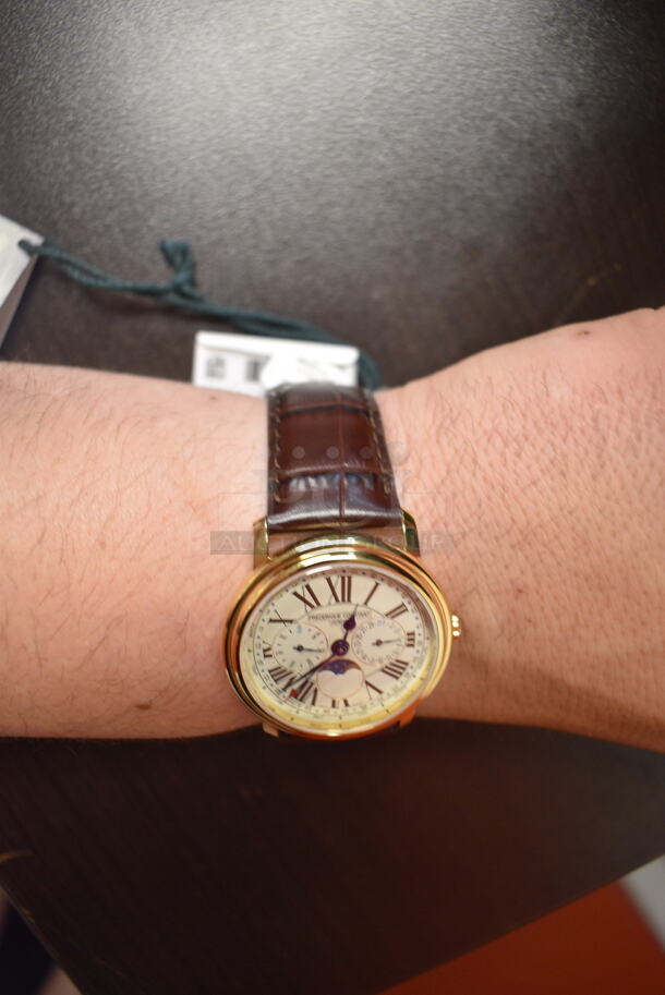 BRAND NEW IN BOX! Frederique Constant Business Timer Men's Quartz WR60 SSG STRA FC-270EM4P5 Watch - Image 2 of 7