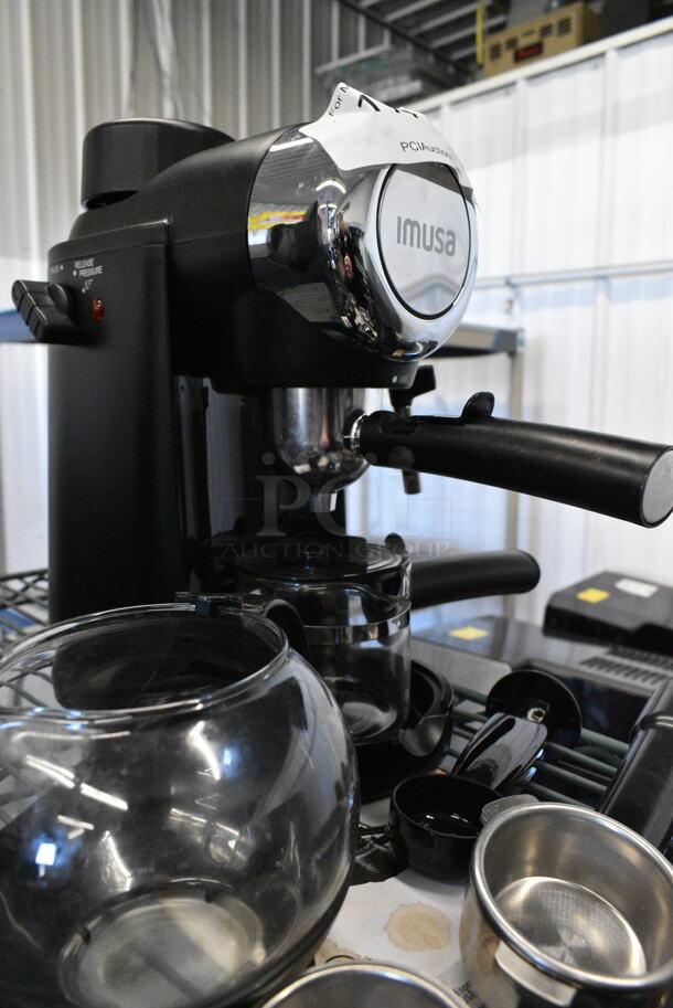 Imusa GAU-18217 Metal Countertop 4 Cup Espresso Machine. 120 Volts, 1 Phase.  - Image 3 of 5