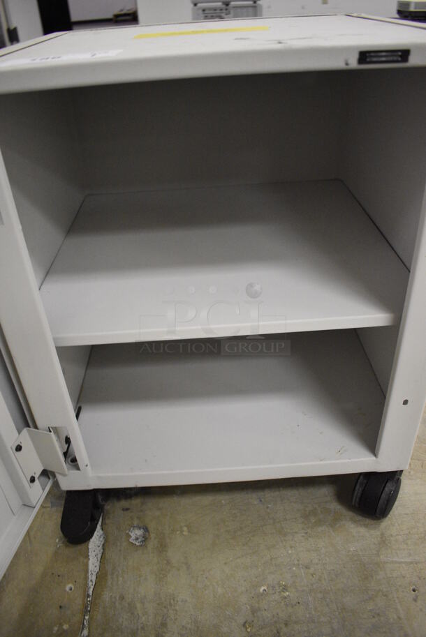 Metal Storage Unit on Wheels With Two Shelves (Main Building) - Image 4 of 4