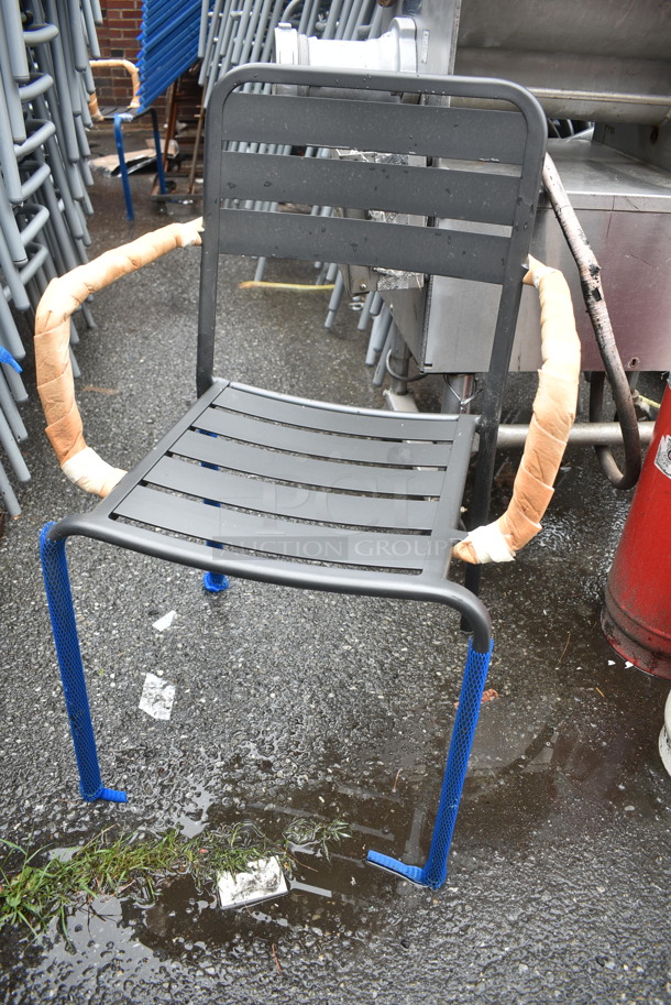 25 BRAND NEW! BFM Seating Vista Outdoor / Indoor Stackable Chair w/ Arm Rests. 25 Times Your Bid! - Image 3 of 4