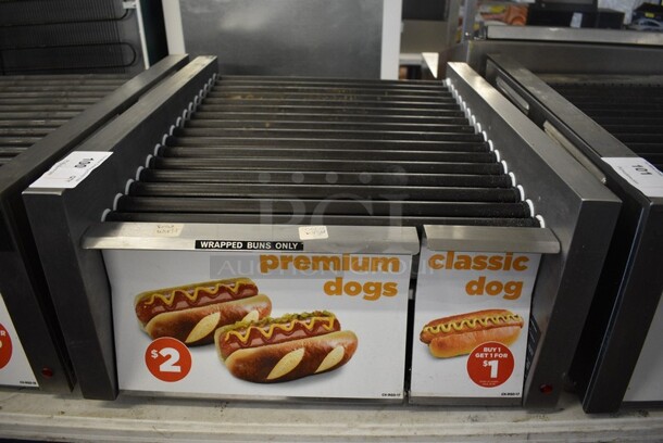 2019 Star Model 45STBDE Stainless Steel Commercial Countertop Hot Dog Roller Grill w/ Bun Storage Bin. 120 Volts, 1 Phase. 24x28.5x12. Tested and Working! - Image 1 of 5