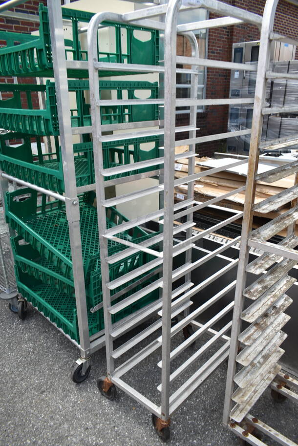 Metal Commercial Pan Transport Rack on Commercial Casters.  - Image 1 of 3
