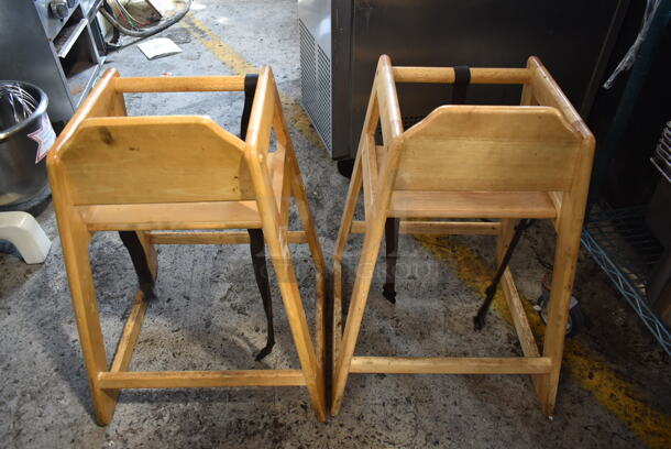 2 Wooden High Chairs. 2 Times Your Bid! - Image 5 of 6